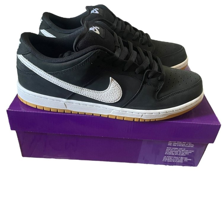 Nike Sb Dunk Low Pro Black White Gum