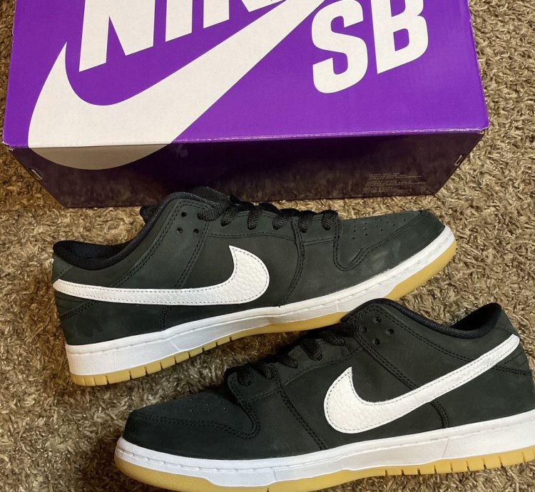 Nike Sb Dunk Low Pro Black White-black