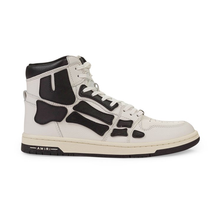 Skel Top Hi White Black Sneakers Size 46