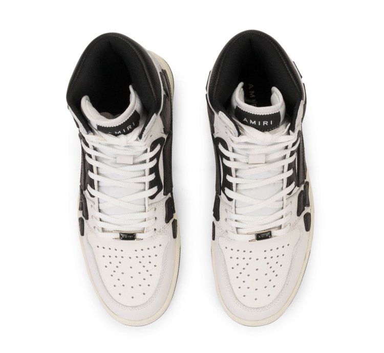 Skel Top Hi White Black Sneakers Size 46