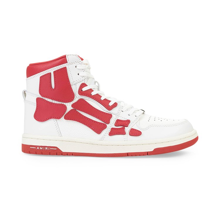 Skel Top Hi White Red Sneakers Size 44
