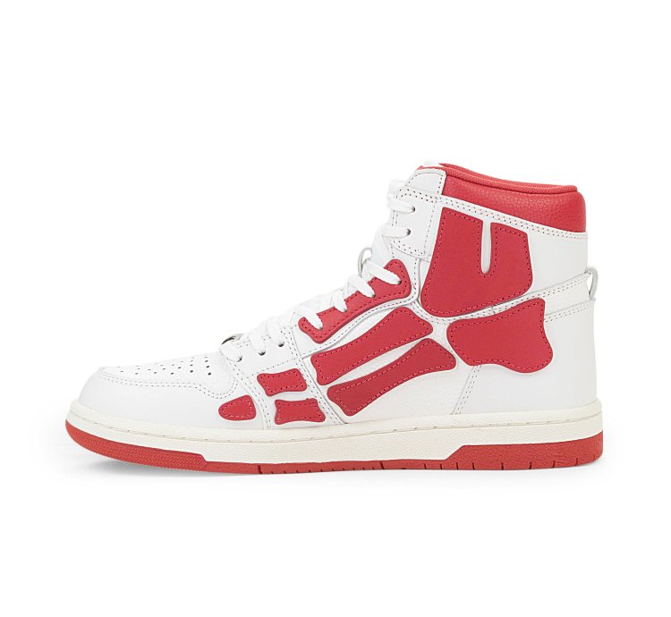 Skel Top Hi White Red Sneakers Size 44