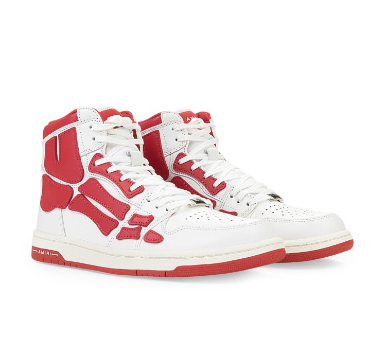 Skel Top Hi White Red Sneakers Size 44
