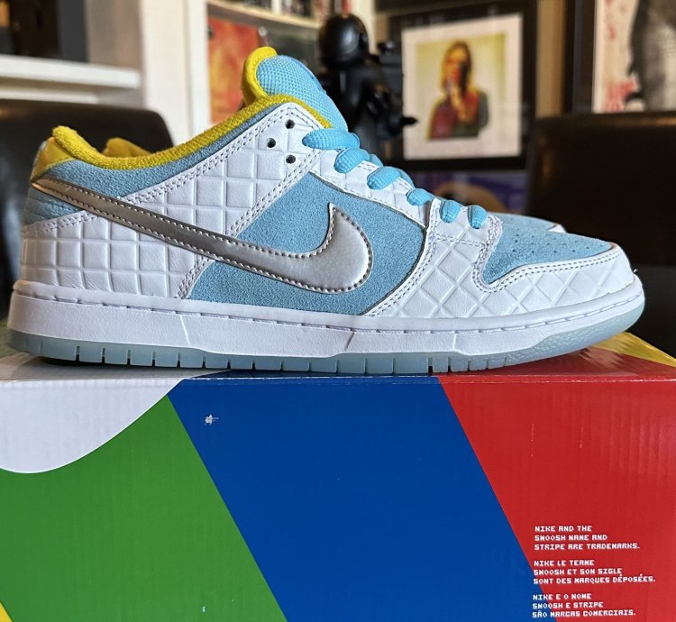 Nike Sb Dunk Low Pro Ftc Lagoon Pulse Dh7687-400 9 5
