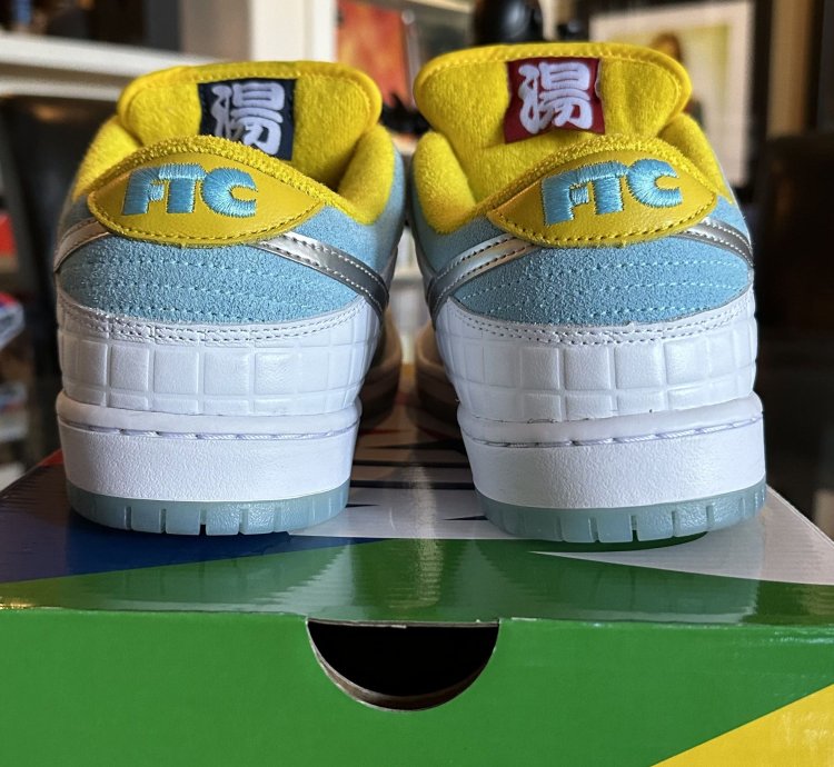 Nike Sb Dunk Low Pro Ftc Lagoon Pulse Dh7687-400 9 5