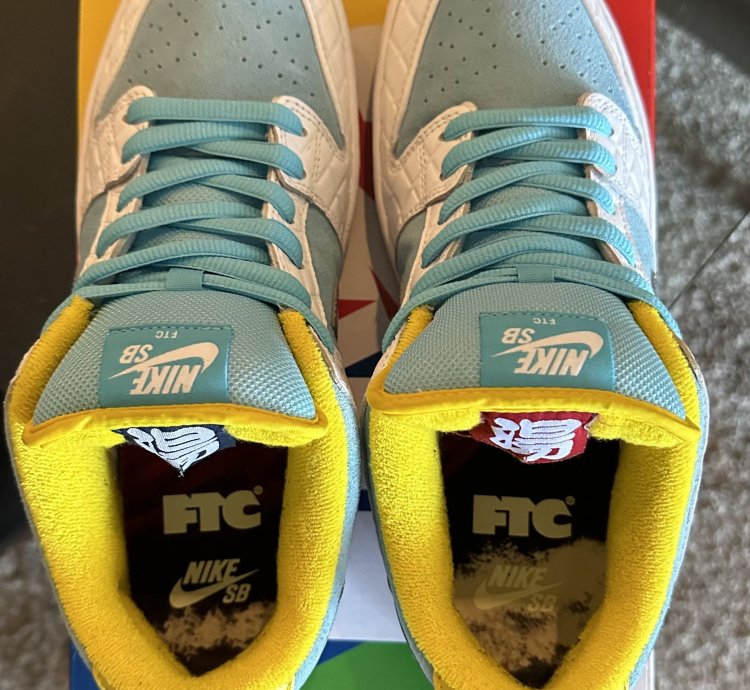 Nike Sb Dunk Low Pro Ftc Lagoon Pulse Dh7687-400 9 5