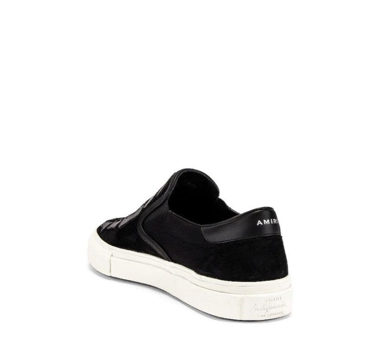 Skeleton Bones Slip On Leather Suede Shoe Sneaker
