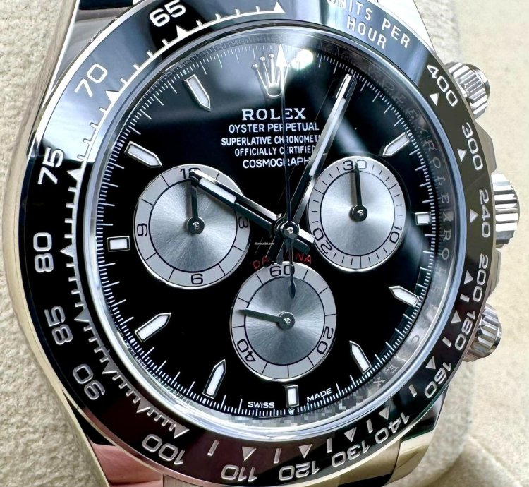 Rolex Daytona 126519ln White Gold Oysterflex Black Dial Unworn 2024