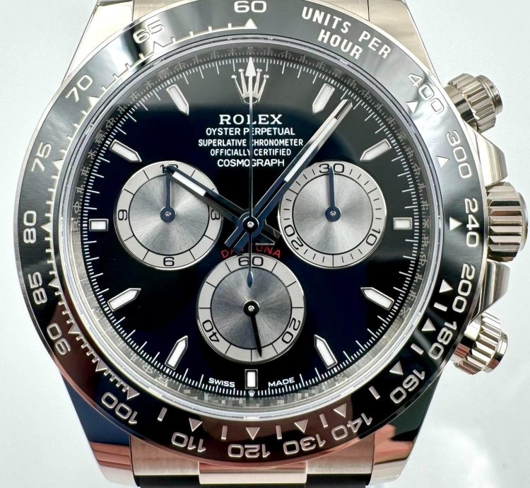 Rolex Daytona 126519ln White Gold Oysterflex Black Dial Unworn 2024