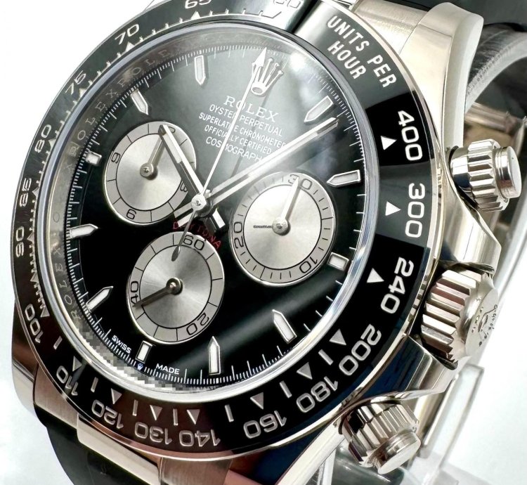 Rolex Daytona 126519ln White Gold Oysterflex Black Dial Unworn 2024