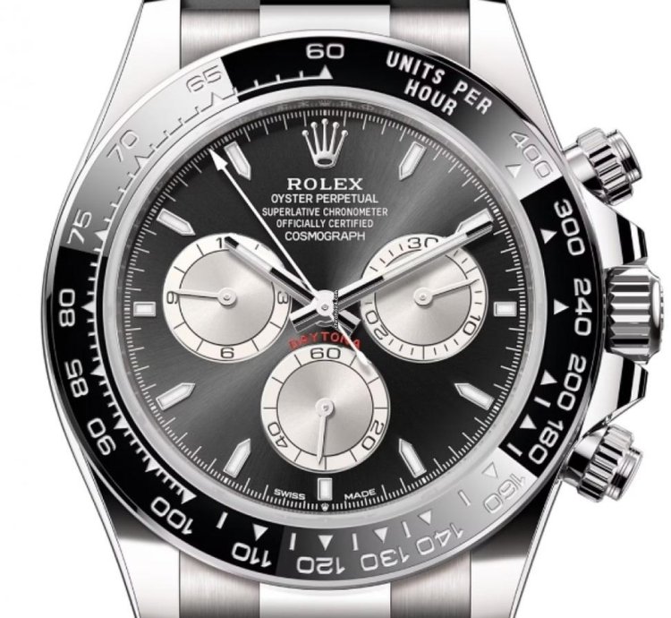 Rolex Daytona 126519ln White Gold Oysterflex Black Dial Unworn 2024