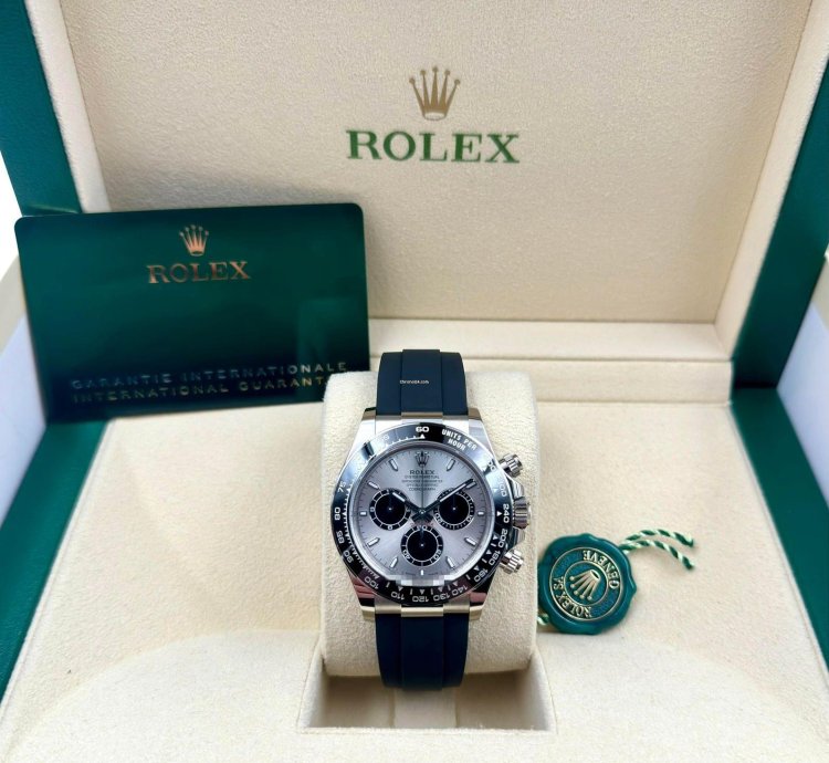 Rolex Daytona 126519ln White Gold Oysterflex Silver Dial Unworn 2024