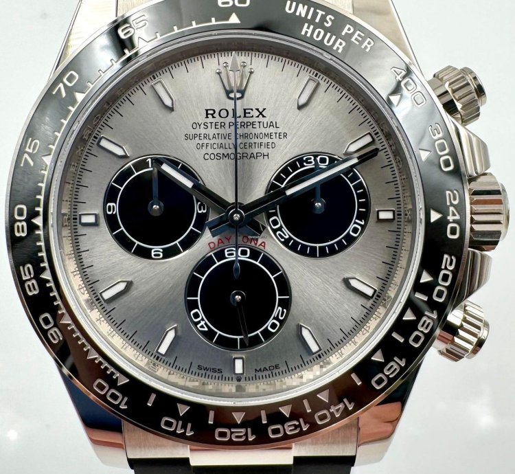 Rolex Daytona 126519ln White Gold Oysterflex Silver Dial Unworn 2024