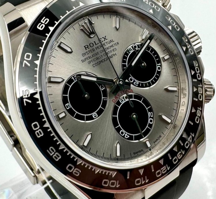 Rolex Daytona 126519ln White Gold Oysterflex Silver Dial Unworn 2024