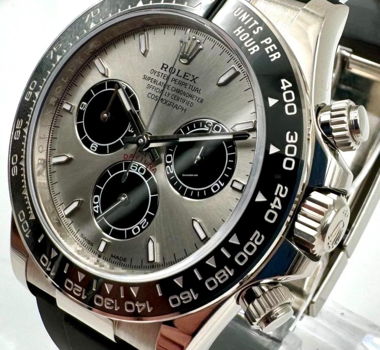 Rolex Daytona 126519ln White Gold Oysterflex Silver Dial Unworn 2024