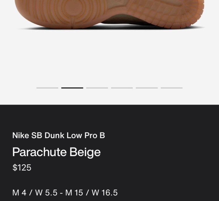 Nike Sb Dunk Low Pro Parachute Beige