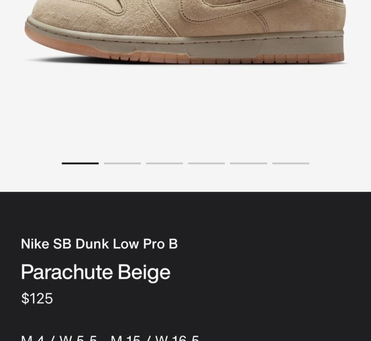Nike Sb Dunk Low Pro Parachute Beige