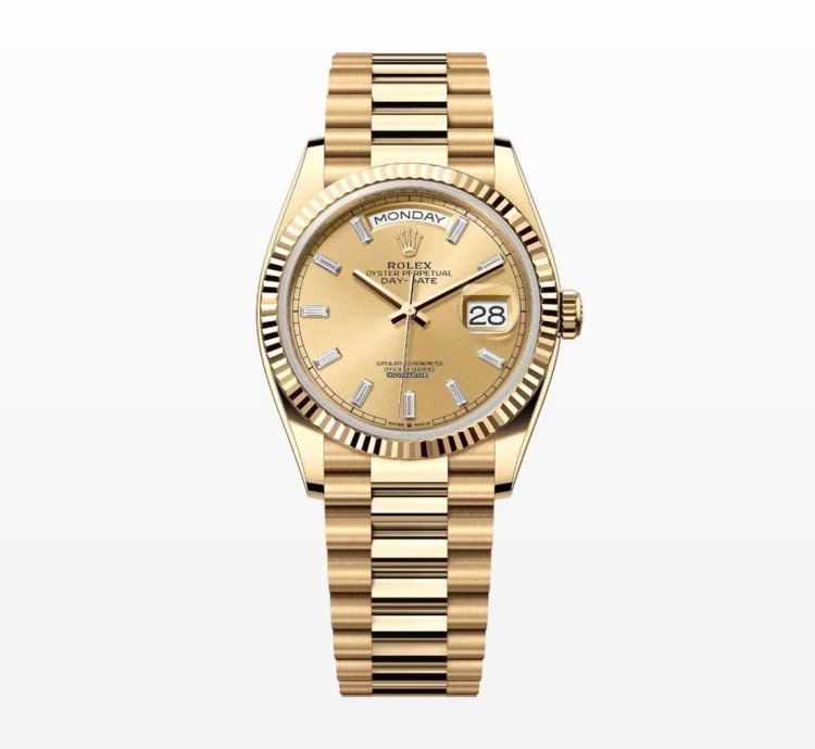Rolex Day-date 36 Gold Diamond Baguette Dial