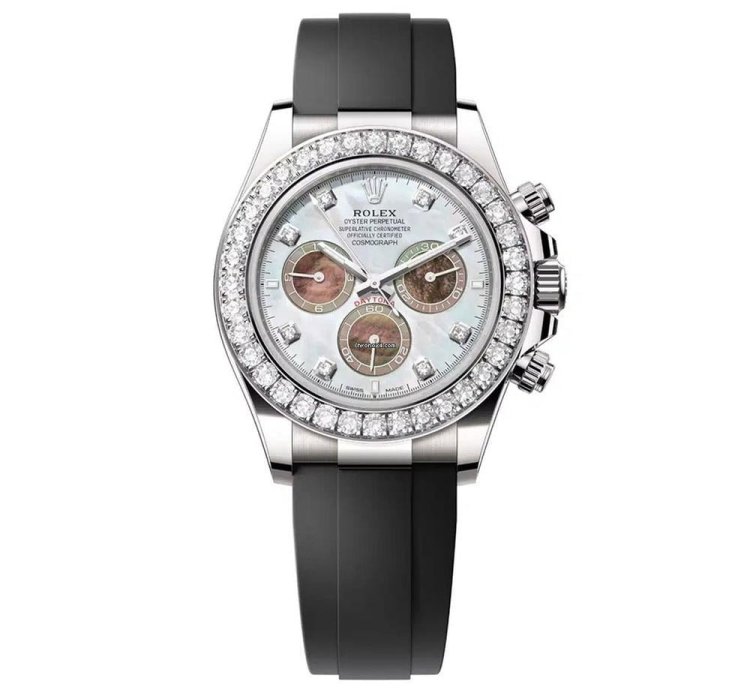 Rolex Daytona 126589rbr 18k White Gold Mop Diamond Dial 40 Mm