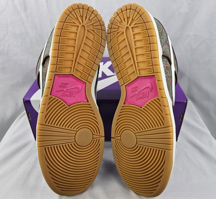 Nike Sb Dunk Low Pro Premium Paisley Brown Men Brand New