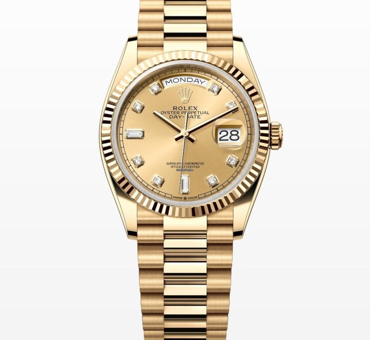 Rolex Day-date 36 Gold Diamond Dial Unworn