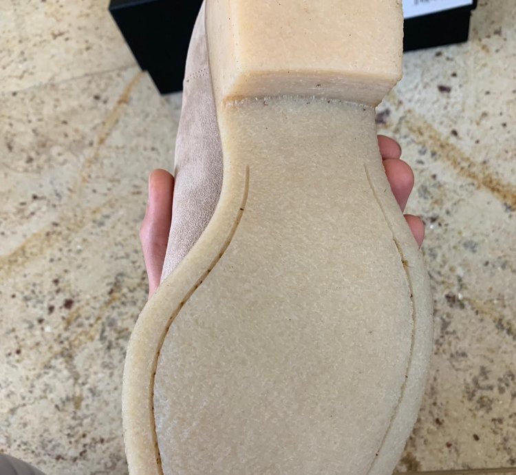 Suede Crepe Sole Boots In Tan