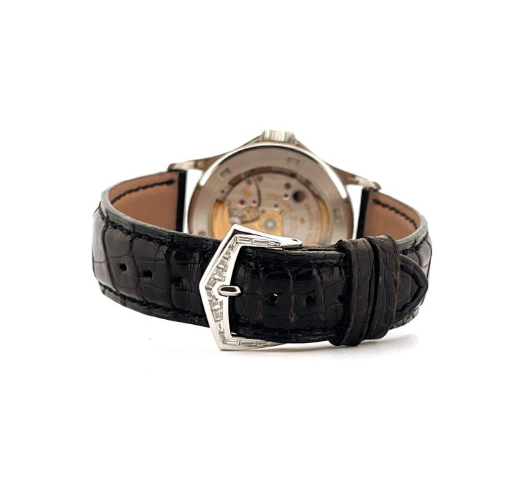 Patek Philippe Calatrava Baguette Diamonds Ref 5118p Rare Platinum Very Good Condt 2007
