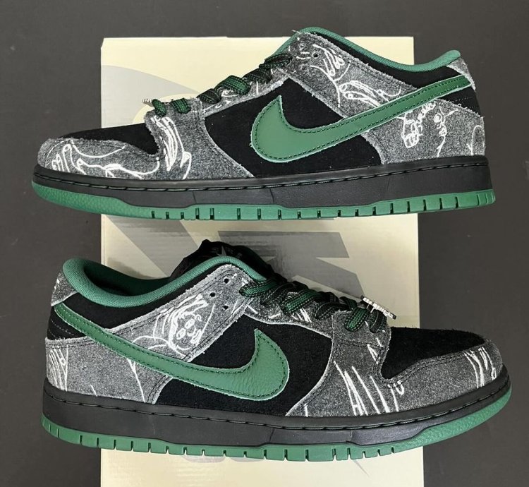 There Skateboards x Nike Sb Dunk Low - Gorge Green Hf7743-001