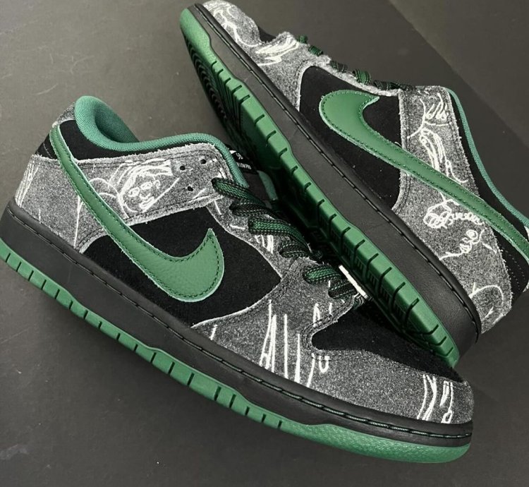 There Skateboards x Nike Sb Dunk Low - Gorge Green Hf7743-001