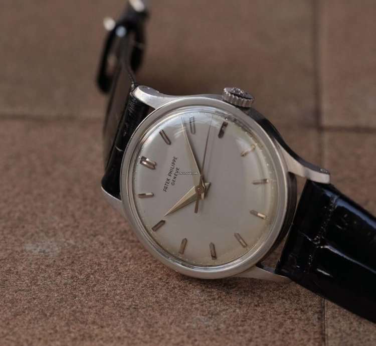 Patek Philippe Calatrava Big Calatrava Raised Enamel Signature Bullet Silver Dial Geneva Seal