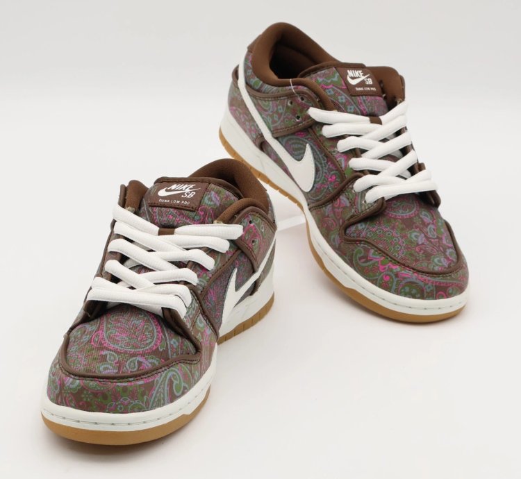 Nike Sb Dunk Low Pro Paisley Brown Pink Cacao Summit White