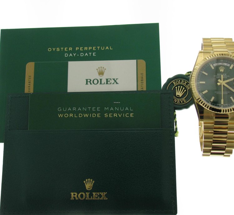 Rolex Day-date 36 Green 118238 Arabic Language Nos