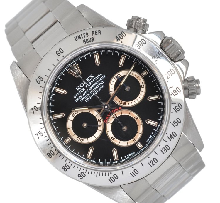Rolex Daytona 16520 By Patrizzi T66 Series Black Dial New Nos Full Set 1997