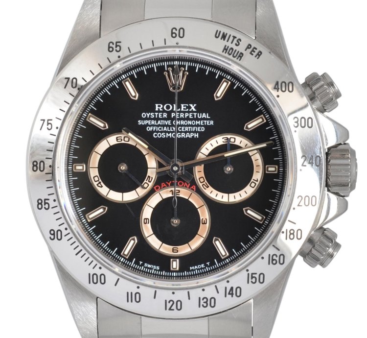 Rolex Daytona 16520 By Patrizzi T66 Series Black Dial New Nos Full Set 1997