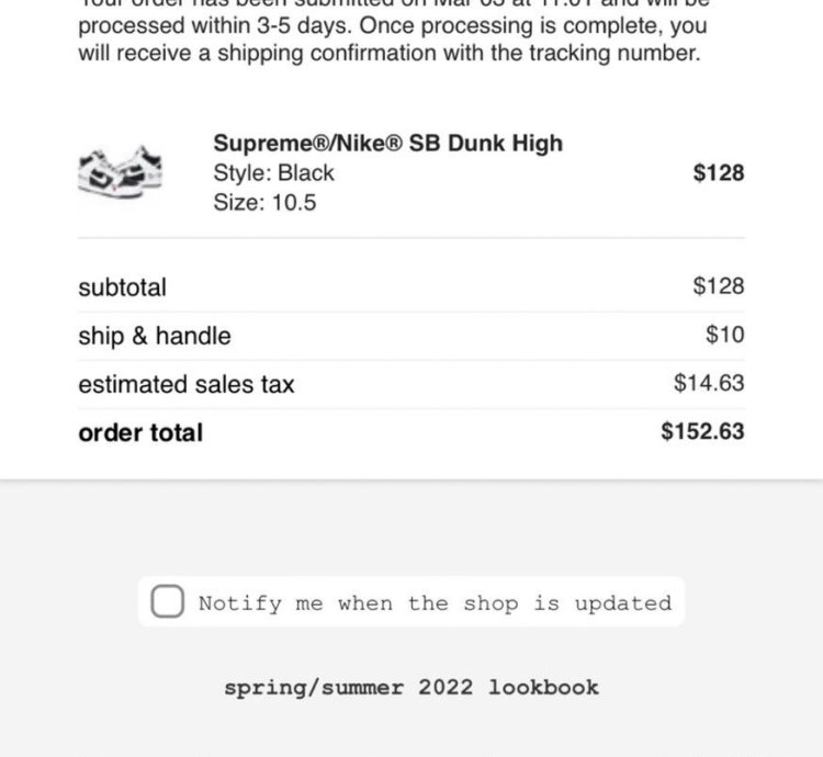 Supreme Dunk Sb High