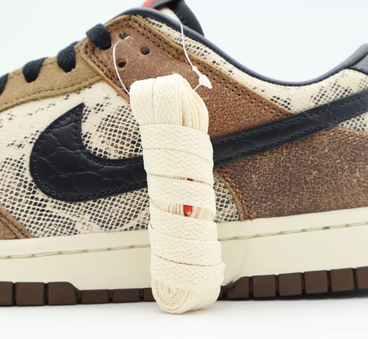 Fj5434-120 Nike Dunk Low Head 2 Head Cojp Natural Black Ale Brown Pecan