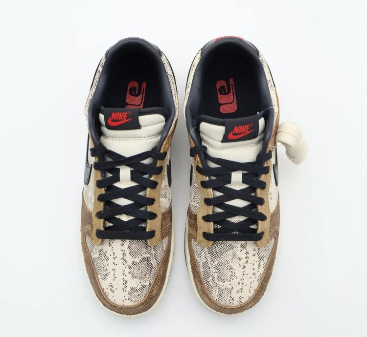 Fj5434-120 Nike Dunk Low Head 2 Head Cojp Natural Black Ale Brown Pecan