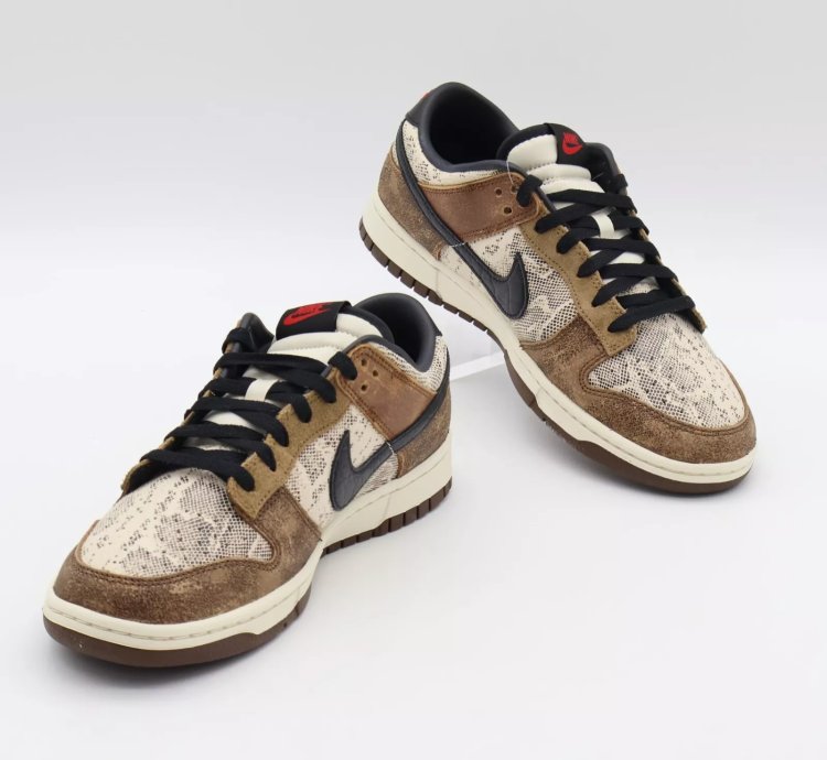 Fj5434-120 Nike Dunk Low Head 2 Head Cojp Natural Black Ale Brown Pecan