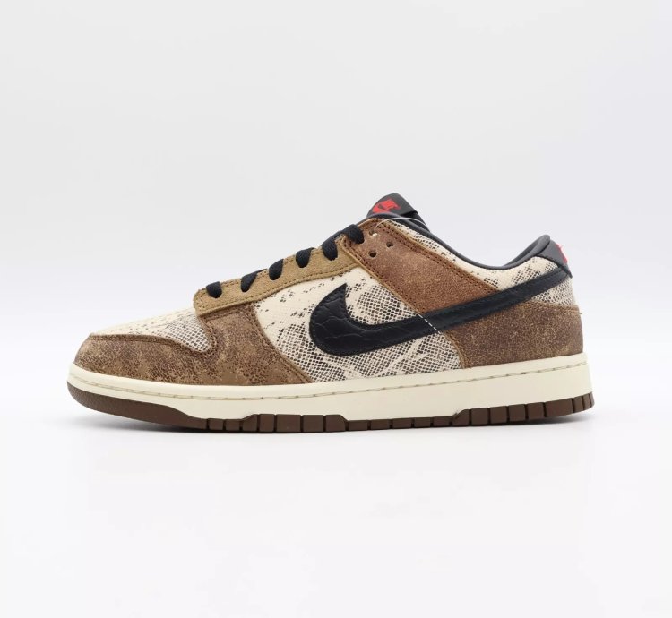 Fj5434-120 Nike Dunk Low Head 2 Head Cojp Natural Black Ale Brown Pecan
