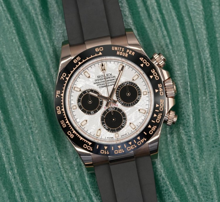 Rolex Daytona 18ct Rose Gold Meteorite Dial Discontinued 2023 Unworn 116515ln