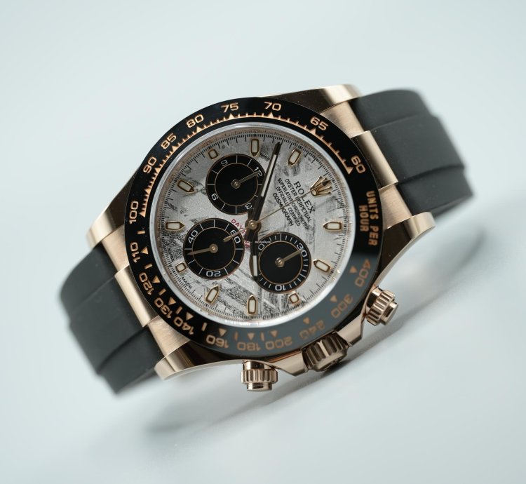 Rolex Daytona 18ct Rose Gold Meteorite Dial Discontinued 2023 Unworn 116515ln
