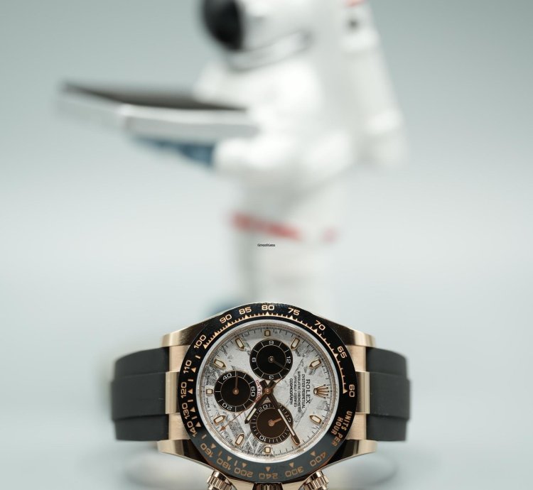 Rolex Daytona 18ct Rose Gold Meteorite Dial Discontinued 2023 Unworn 116515ln