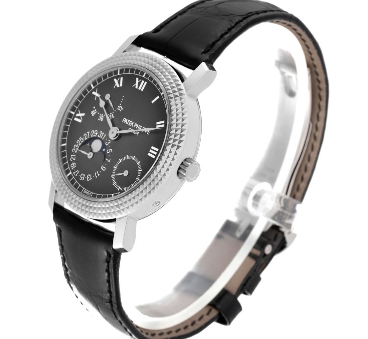 Patek Philippe Calatrava Cortina Jubilee White Gold Mens Watch 5057 Box Papers