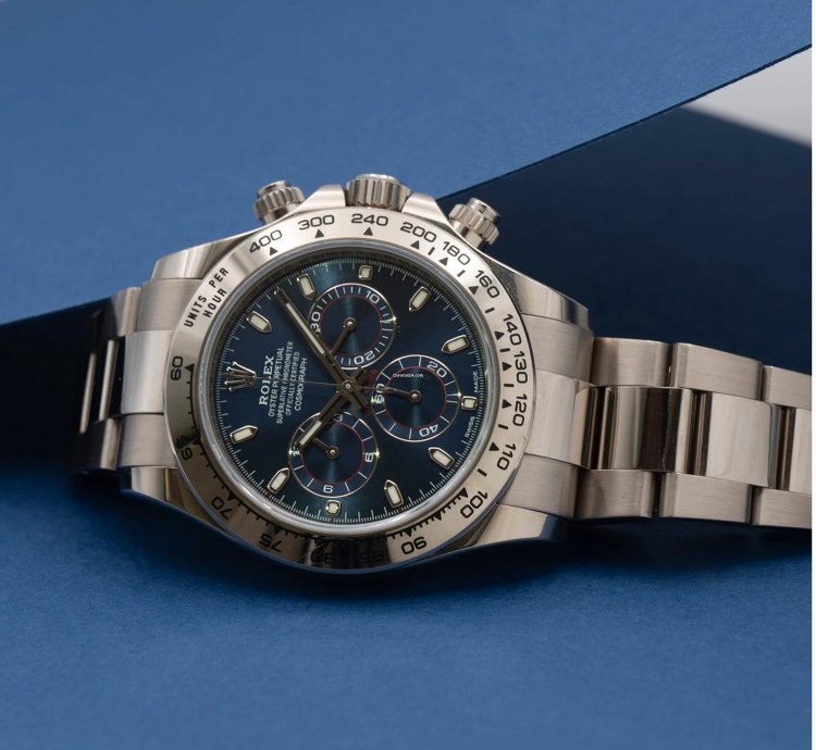 Rolex Daytona 18ct White Gold Blue Dial