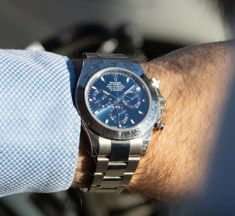 Rolex Daytona 18ct White Gold Blue Dial