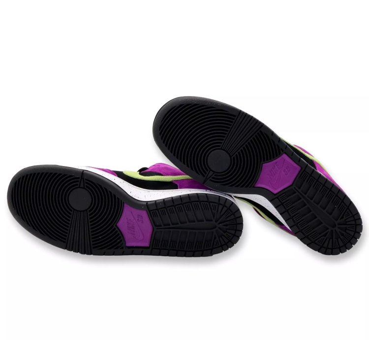 Bq6817-501 Nike Sb Dunk Low Acg Terra Red Plum Black Taxi Citrin