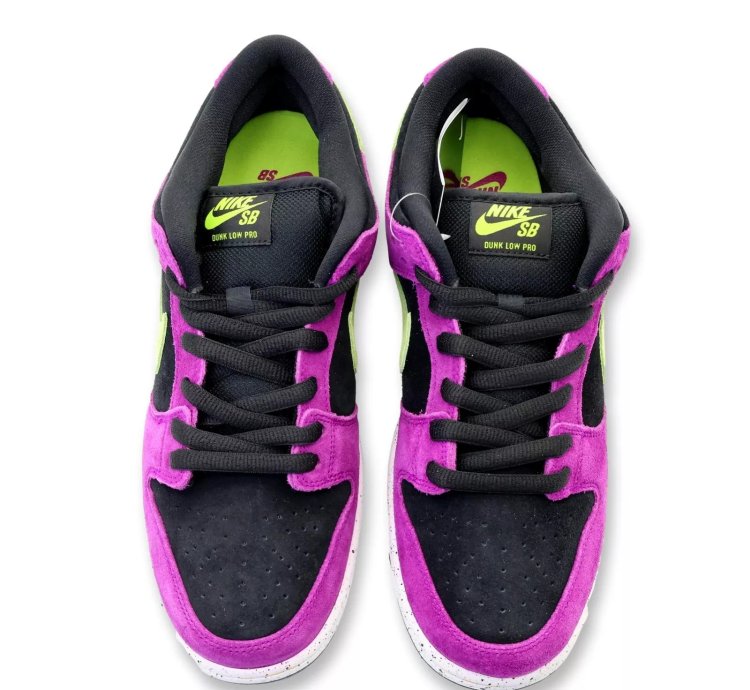 Bq6817-501 Nike Sb Dunk Low Acg Terra Red Plum Black Taxi Citrin