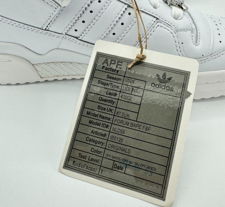 1 Of 100 Bape Adidas Forum Triple White