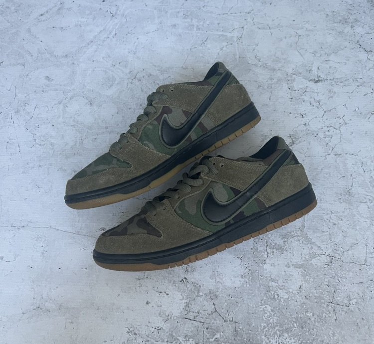 Nike Sb Dunk Low Pro Zoom Camo Sneakers