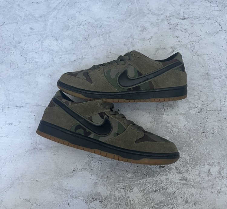 Nike Sb Dunk Low Pro Zoom Camo Sneakers